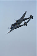 727025 Lockheed, P 38J Lightning , In Flight Over Duxford, England A4 Photo Print