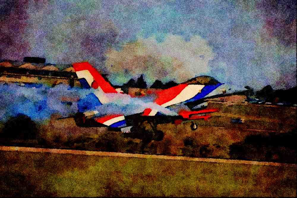 727040 F 16A _Fighting Falcon_ A4 Limited Edition Watercolour Print
