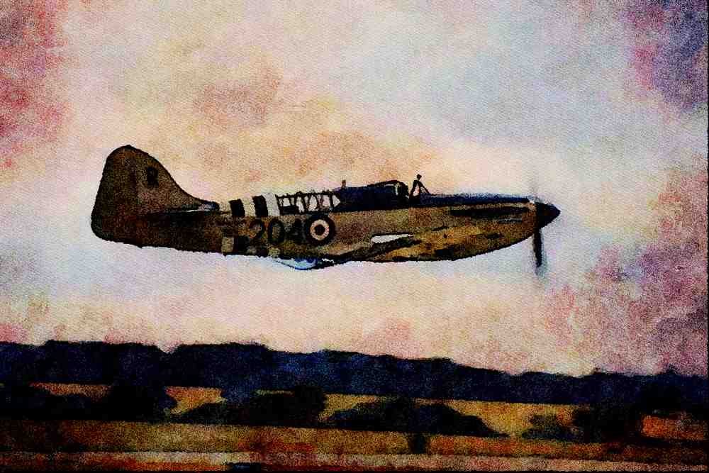 727041 Fairey _Firefly_, Royal Navy, Historic Flight A4 Limited Edition Watercolour Print