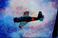 727050 Converted Val Dive Bomber Or Kate Torpedo Bomber A4 Limited Edition Watercolour Print