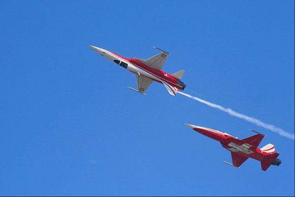 727054 Swiss Air Force Patrouille Suisse Northrop F 5E Tiger II  A4 Photo Print