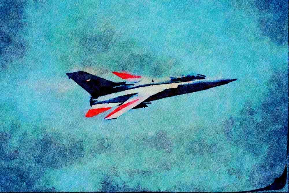 727059 Royal Air Force F 3 _Tornado_ A4 Limited Edition Watercolour Print