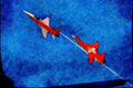 727063 Northrop F 5E, _Patrouille Suisse_ Aircraft A4 Limited Edition Watercolour Print