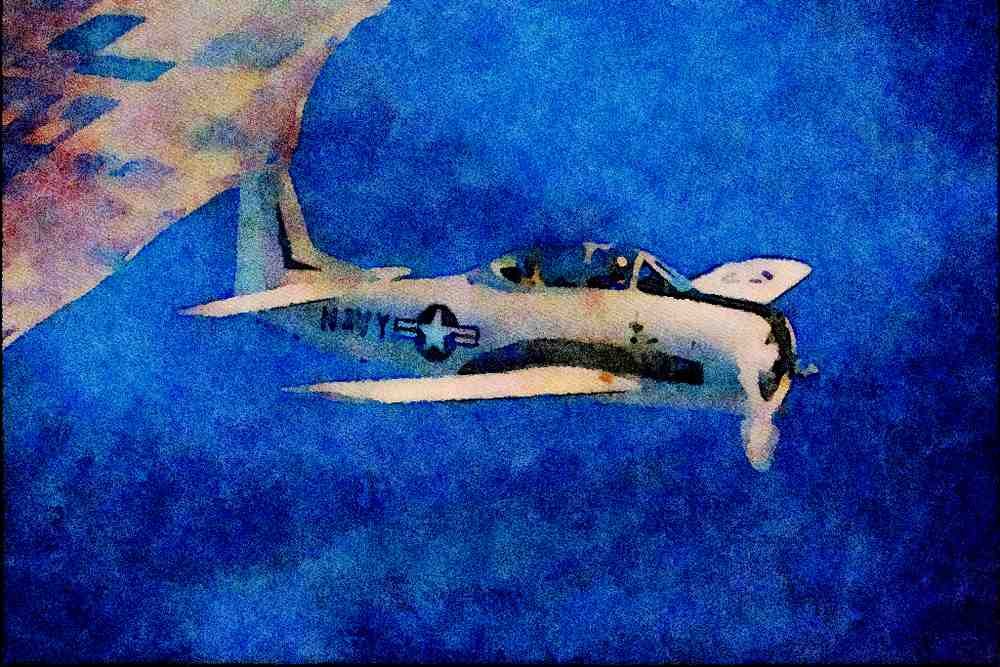 727066 North American T 28C A4 Limited Edition Watercolour Print