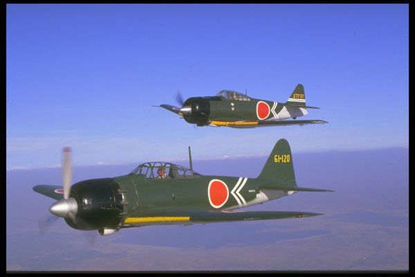 727074 Mitsumishi A6M5 Zero, Chino Air Museum A4 Photo Print