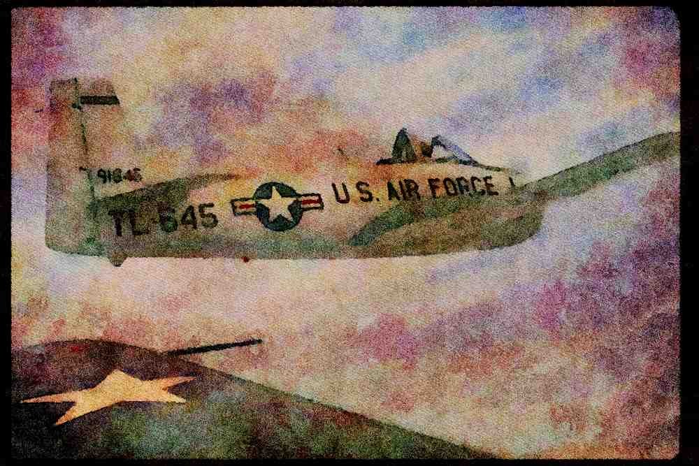 727075 North American T 28 _Trojan_ A4 Limited Edition Watercolour Print