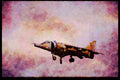 727085 Royal Air Force Harrier, Fighter A4 Limited Edition Watercolour Print