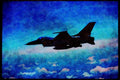 727089 F 16 _Fighting Falcon_, 174th Nyang, Syracuse, U.S.A. A4 Limited Edition Watercolour Print