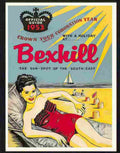 728 01 bexhill 1953 seaside travel poster Advert A4 Photo Print