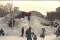 728015 Ice Slides, Jacques Cartier Park, Hull, Quebec, Canada A4 Photo Print
