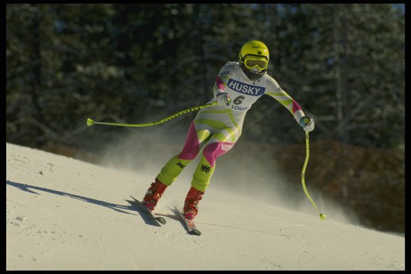 728028 Austrian Skier Training At Lake Louise, Alberta, Canada A4 Photo Print