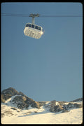 728059 Tram lift, Plan Du Fou, Verbier, Switzerland A4 Photo Print