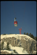 728062 Tram lift, Jackson Hole, Wyoming, U.S.A. A4 Photo Print