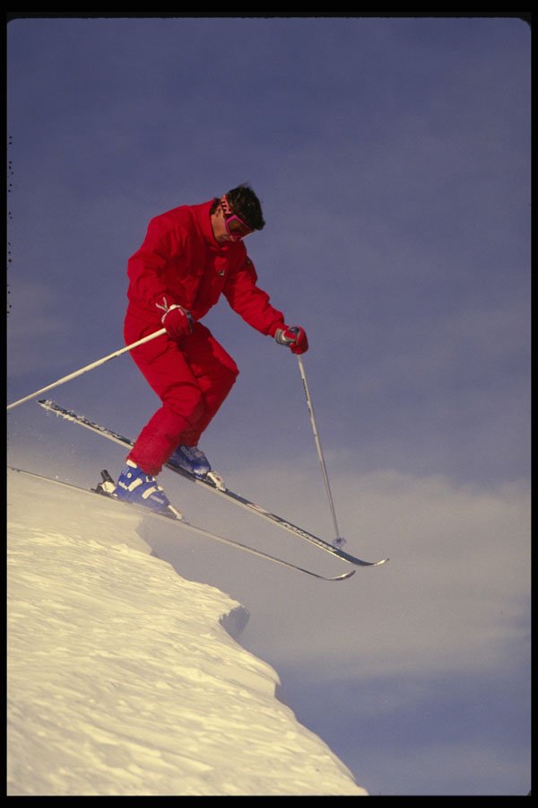 728081 Skier A4 Photo Print