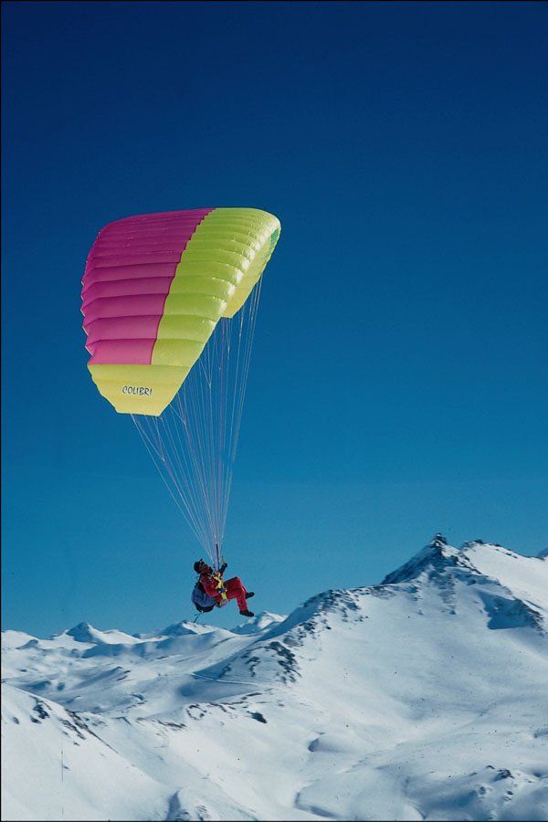 728099 Paraglider, Tignes, France A4 Photo Print