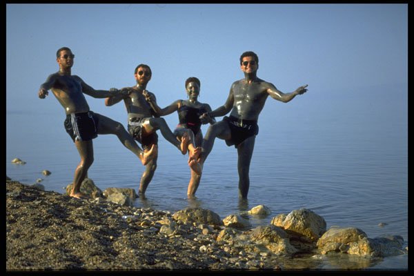 729024 Bathers In Dead Sea, Israel A4 Photo Print
