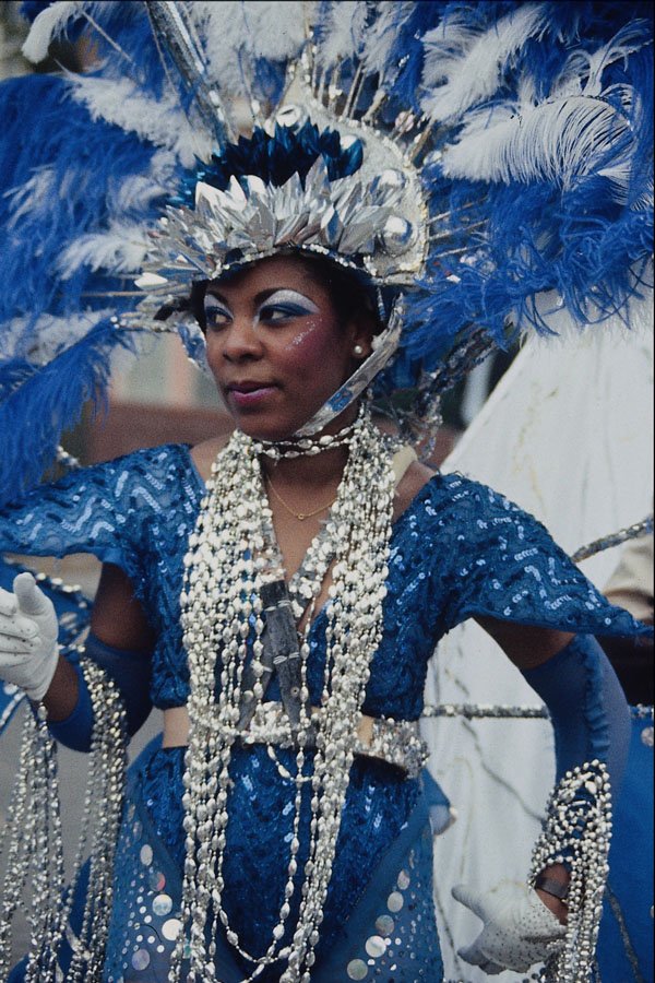 729088 Caribbean Carnival, Costumed Dancer A4 Photo Print
