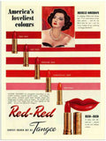 73 merle oberon red red tangee lipstick 2 Vintage Advert A4 Photo Print