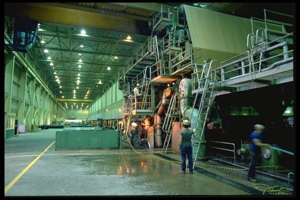 730015 Factory Workers A4 Photo Print