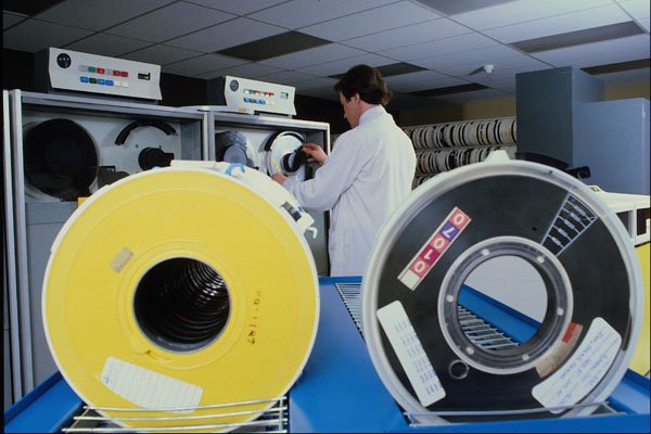 730022 Computer Tapes A4 Photo Print
