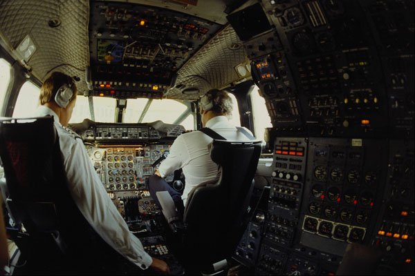 730024 Concorde Flight Deck A4 Photo Print