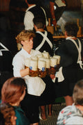 730030 Waitress With 10 Beer Jugs At Oktoberfest, Munich, Germany A4 Photo Print
