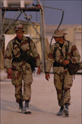730039 United States Marines In Desert Uniform, Gulf War A4 Photo Print