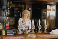 730062 Barmaid Behind Bar, Finchingfield, England A4 Photo Print