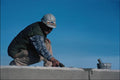 730068 Construction Worker, Edmonton, Alberta, Canada A4 Photo Print