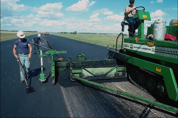 730071 Road Paving, Edmonton, Alberta, Canada A4 Photo Print