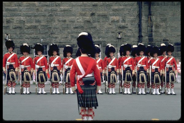 731063 Highland Guards At Citadel, Halifax, Nova Scotia A4 Photo Print