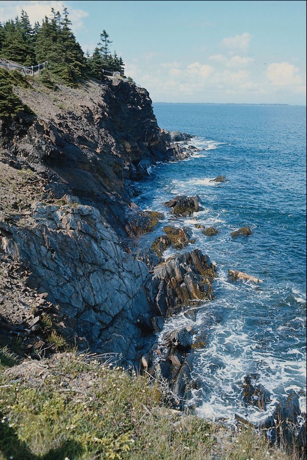 731097 Shore Cliffs, Ovens, Nova Scotia A4 Photo Print