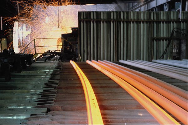 731098 Steel Mill Casting Railroad Rails, Sydney, Nova Scotia A4 Photo Print