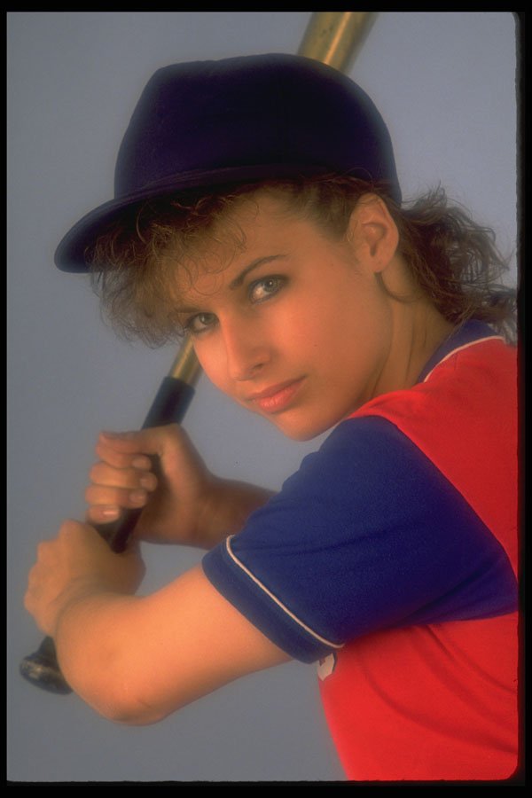 732027 Karine Playing Baseball A4 Photo Print