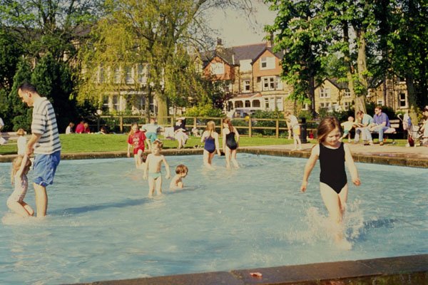 732032 Wading Pool, Valley Gardens, Harrogate, U.K. A4 Photo Print