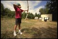 732036 Archery Practice At Summer Camp, Normandy, France A4 Photo Print