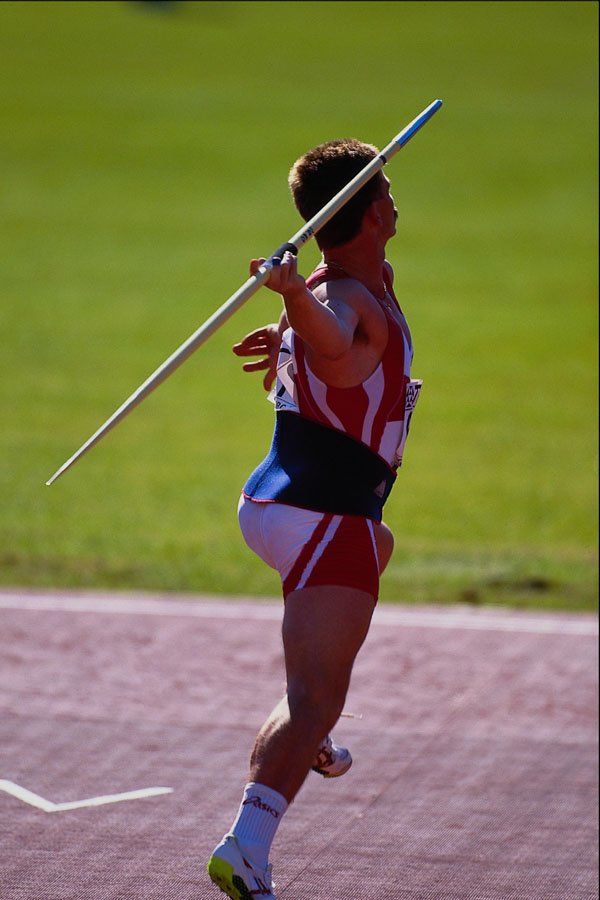 732053 Men's Javelin, Qualifying Round A4 Photo Print