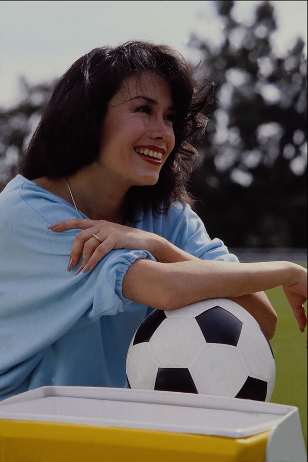 732057 Soccer Ball And Female Player A4 Photo Print