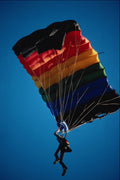 732061 Sky Diver, Parachute Opens Near Ground, Arizona, U.S.A. A4 Photo Print