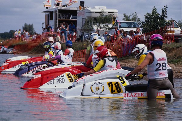 732069 Line up For Water craft Race A4 Photo Print