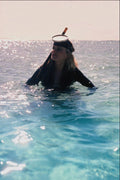 732078 Girl Snorkeling In Mauritius A4 Photo Print