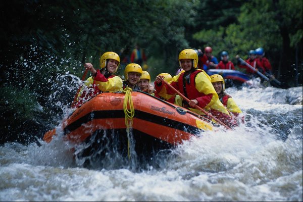 732085 Rafting At Bala, Northern Wales A4 Photo Print
