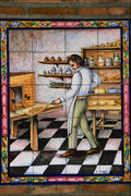 733012 Bakery Scene Tile, Seville, Spain A4 Photo Print