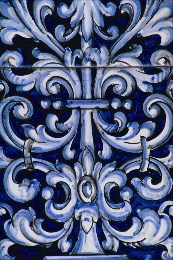 733015 Border Scroll Abstract, Oropesa, Toledo, Spain A4 Photo Print