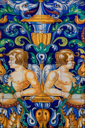 733035 1928 Tile Of Cherubs, ABC Press Building, Madrid, Spain A4 Photo Print