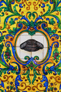 733038 Bullfighter's Hat, Central Motif Tile, Madrid, Spain A4 Photo Print