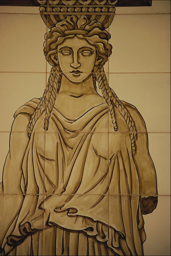 733060 Female Figure, Greek Statue, Madrid, Spain A4 Photo Print