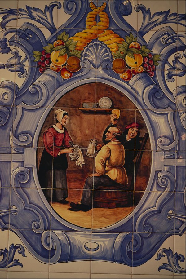 733064 Figures In Interior, Madrid, Spain A4 Photo Print