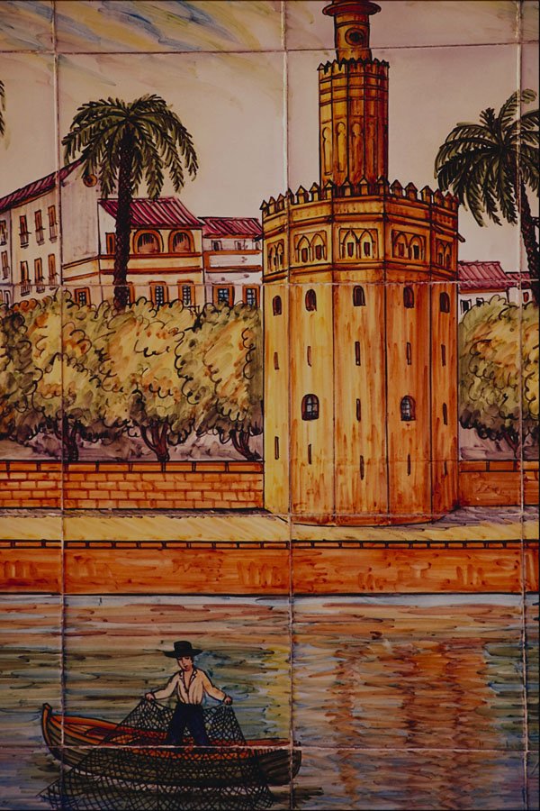 733077 Torre Del Oro, Triana, Seville, Spain A4 Photo Print