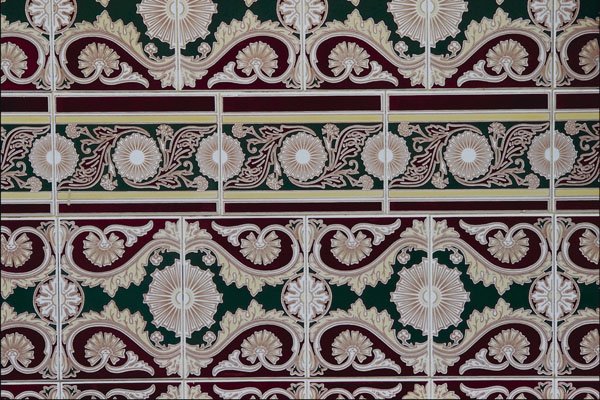 733093 Abstract Tile, Velez Malaga, Malaga, Spain A4 Photo Print